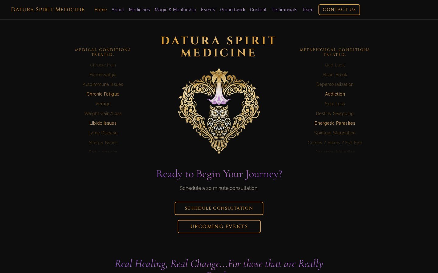 Datura Spirit homepage